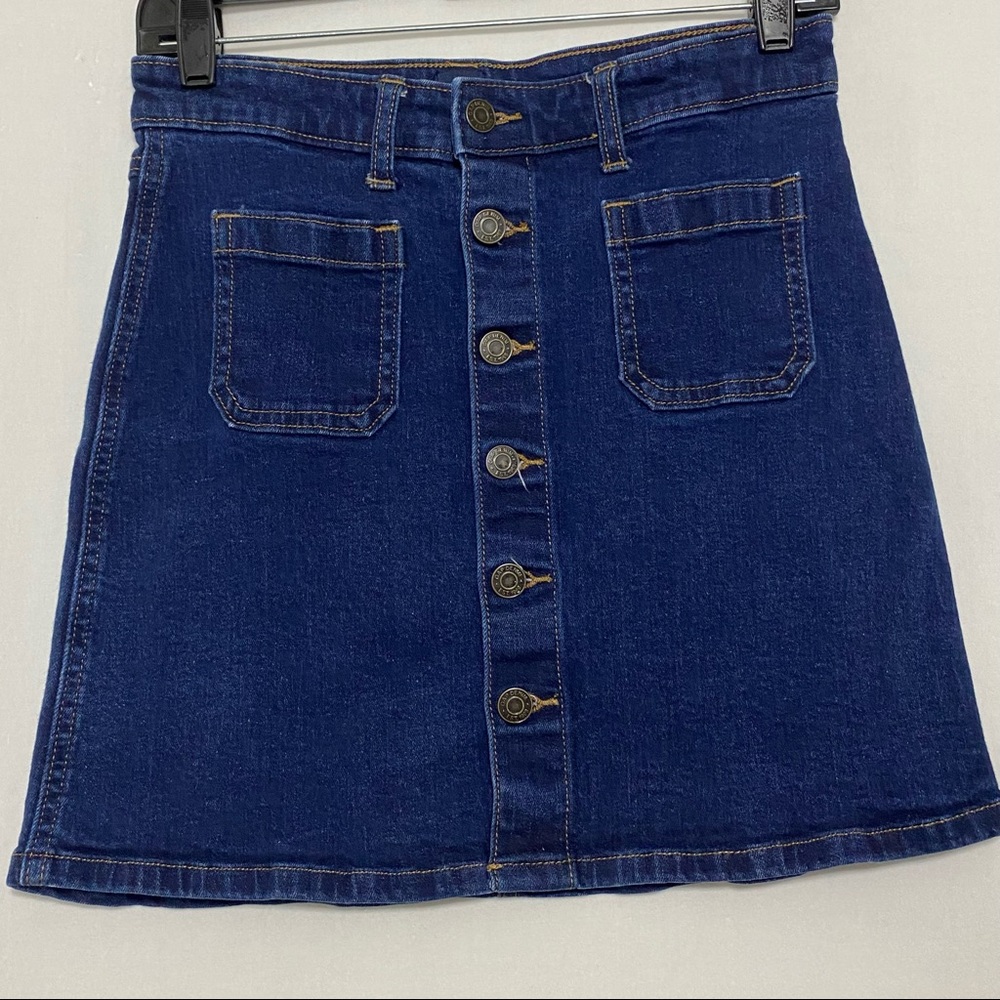 GAP Denim Button Down Mini Skirt size 0/25